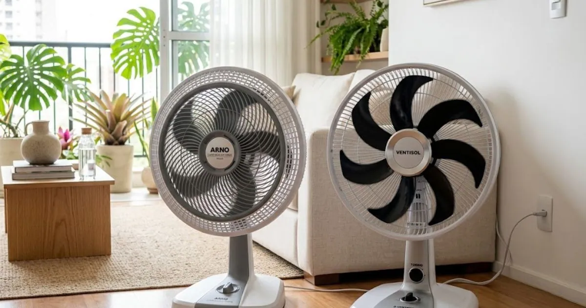 Comparação entre ventilador Arno Ultra Silence Force e Ventisol Turbo