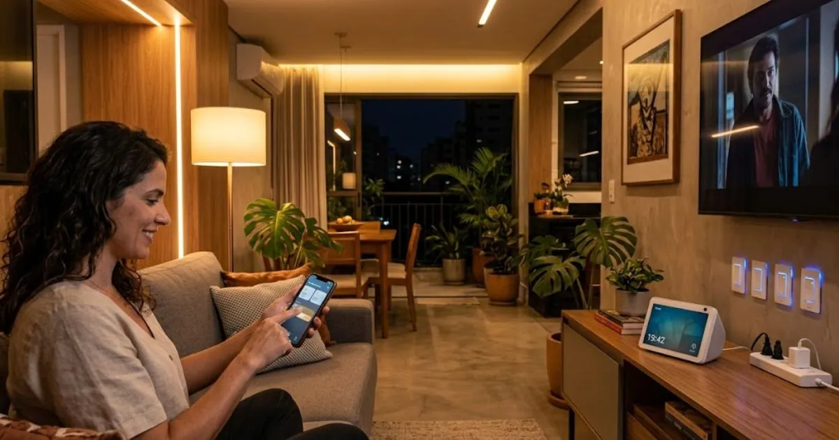 Casa automatizada com Alexa e dispositivos inteligentes