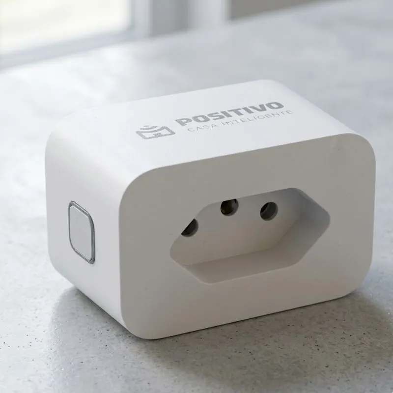 tomada inteligente Positivo Smart Plug com wifi economia energia casa